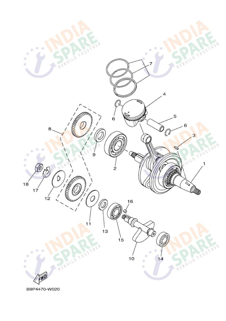 CRANKSHAFT & PISTON